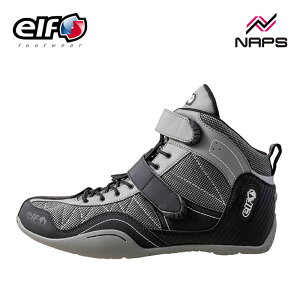 elf エルフ EXA11 ライディングシューズ グレー リフレクター 反射板 防滑 耐油 EEE相当 抗菌防臭 高機能インソール アナトミカル形状 衝撃吸収材 衝撃反発材 Clarino クラリーノ エクサ イレブン