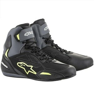 alpinestars �A���p�C���X�^�[�Y FASTER-3 DRYSTAR SHOES ���C�f�B���O�V���[�Y 175 BLACK GREY YELLOW FLUO