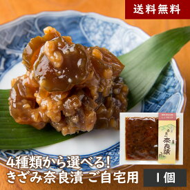 【送料無料】4種類から選べる！きざみ奈良漬 ご自宅用　100g入り