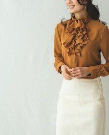 楽天市場 シャツ ブラウス サイズ S M L 4l 素材 生地 毛糸 キャメル トップス レディースファッション の通販