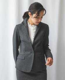 ★4/25限定！20%OFFクーポン配布中★【30％OFF】《 【 セットアップ スーツ 対応】バーズアイ スタンド ジャケット 》 レディース トップス アウター スタンドカラー 秋 冬 ストレッチ ナラ カミーチェ NARACAMICIE アウトレット 送料無料