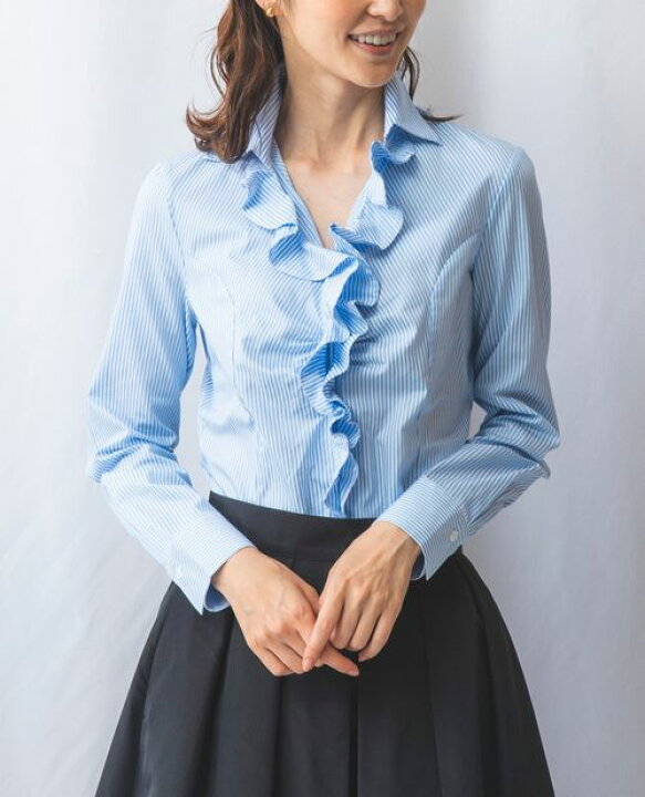楽天市場】【期間限定65％OFF】《 ロンドン ストライプ 衿付き フリル 
