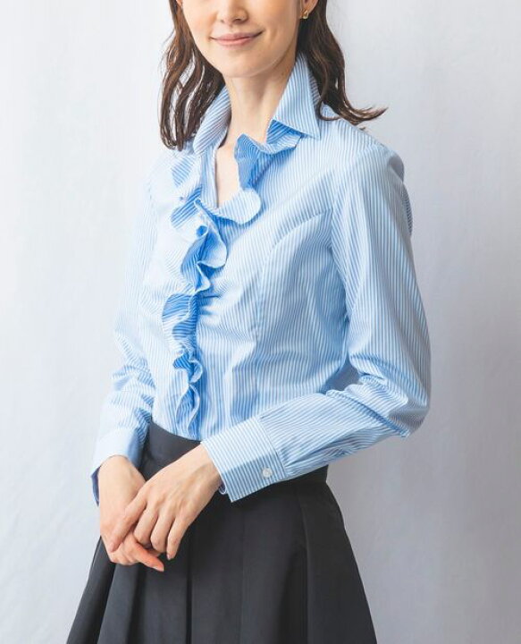 楽天市場】【期間限定65％OFF】《 ロンドン ストライプ 衿付き フリル 
