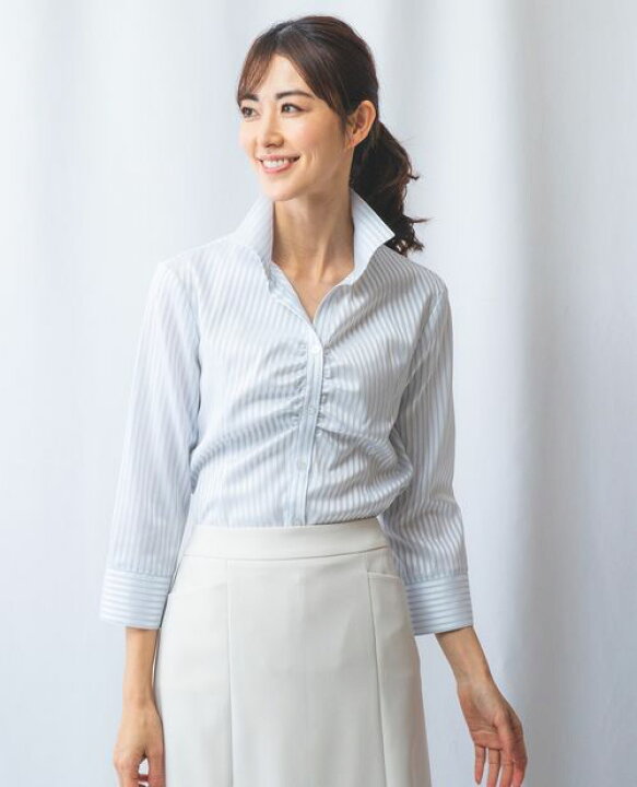 楽天市場】【50%OFF】《 ストライプ 七分丈 シャツ 》【 ナラ  
