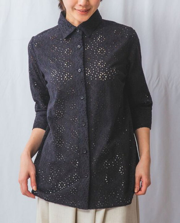 楽天市場】【期間限定55％OFF】《 レース 長袖 シャツ 》レディース 