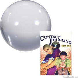 コンタクトジャグリング クリスタルボール(100mm)+DVDセット コンタクトボール ジャグリング ステージ ジャグリング 大道芸 浮遊 不思議