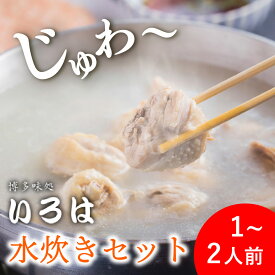 【送料無料】老舗 博多味処いろはの水炊きセット（1人前〜2人前）名物 水炊き おかず 福岡 お取り寄せ 鍋セット 1人前 2人前 水炊 鶏肉 みずたき 博多 一人鍋 お鍋 鍋 おいしい 美味しいもの ごちそう ひとり鍋 お取り寄せグルメ 福岡グルメ お歳暮 御歳暮