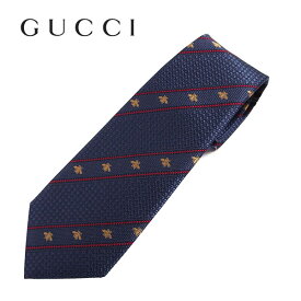 【ネクタイ ブランド・ブランドネクタイ】GUCCI(グッチ)ハニー柄ストライプシルクネクタイ(サイズ剣幅8cm)(451528 4574：ブルー) ブランドネクタイ　クリスマスギフト　バレンタイン　ギフト