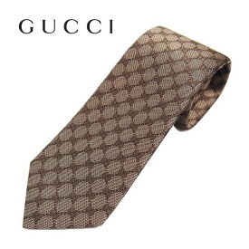 【ネクタイ ブランド・ブランドネクタイ】グッチ(GUCCI) ネクタイ 456522-9700 GGパターン ブラウン系 ブランドネクタイ　クリスマスギフト　バレンタイン　ギフト