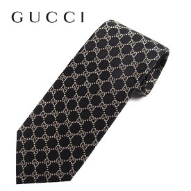 【ネクタイ ブランド・ブランドネクタイ】GUCCI(グッチ)シルクジャカードGGパターン柄ネクタイ(サイズ剣幅8cm)(456524 1079：ブラック) ブランドネクタイ　クリスマスギフト　バレンタイン　ギフト