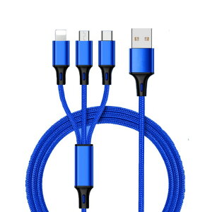 iPhone15P[u USB Type-C 3in1 iPhoneP[u Androidp micro USB Type-C }[dP[u USBP[u ϋviC oCobe[ [d
