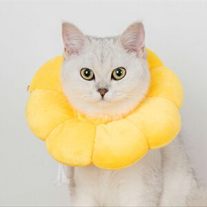 エリザベスカラー 犬 猫 ソフト 中型犬 小型犬 花柄 猫用 ドーナツ エリカラ ペット用品 軽い クッション 傷 舐め 防止 柔らかい 軽量