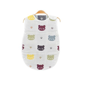 ベビースリーパー ガーゼ スリーパー パジャマ 子供 ベビー 赤ちゃん キッズ かわいい おしゃれ 年中 布団 新生児 綿 コットン オールシーズン 出産祝い 6重