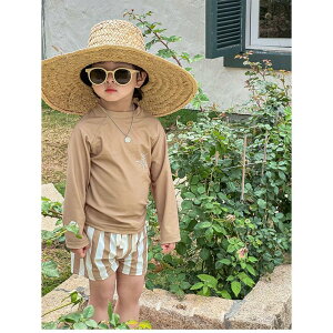 キッズ水着 男の子 セパレート 長袖 上下セット 水着 ボーイズ 子供 男の子 水着 ショートパンツ ベビー水着 ハーフパンツ スクール水着 韓国風 スイムスーツ