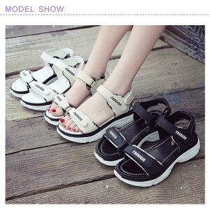 スポーツサンダル 厚底サンダル レディース スニーカーサンダル マジックテープ 歩きやすい 痛くない 軽量 おしゃれ ビーチサンダル スポサン 5cm