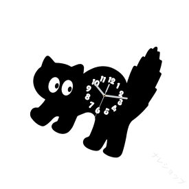 猫の壁掛け時計 アクリル製飾り 読みやすいアラビア数字 壁飾り 吊り時計 浴室 勉強部屋 リビングルーム用 猫モチーフ インテリア時計 掛け時計 おしゃれ かわいい 見やすい 軽量 壁面