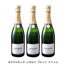 [3本まとめ買い] カステルロッチ レセルバ ブルット ナトゥレ 2019年 カステルロッチ スペイン スパークリングワイン 辛口 スペインワイン ペネデス スペインスパークリングワイン チャレッロ 750ml