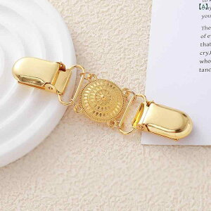 ブローチ 男女兼用 韓国風 レトロ ヴィンテージ 透かし彫り デザイン 上品 エレガント シンプル ショールクリップ カーディガンクリップ ストールクリップ 円形 丸型 幾何学 合金 電気メッ