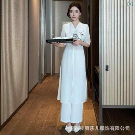 制服 レディース エステティシャン 美容師 リラクゼーション サロン 上下セット 春夏 吸湿速乾 ニット ポリエステル Vネック 五分袖 エレガント 白