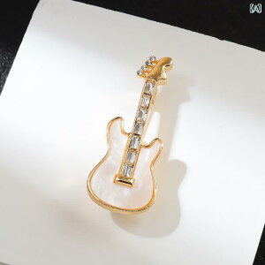 ブローチ 韓国風 おしゃれ バイオリン 亜鉛合金 電気メッキ クリスタル ラインストーン アクセサリー ピン 男女兼用 スーツ ジャケット コート フォーマル 普段使い ファッション小物 上品