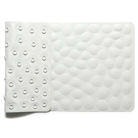 お風呂 すべり止めマット 浴槽 40×80cm ストーン柄 天然ゴム製 お風呂マット 介護 転倒防止 吸盤付き 柔らかい