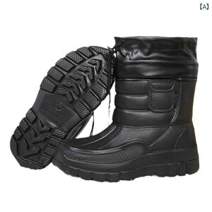 ブーツ メンズ レディース 男女兼用 秋冬 極厚 厚底 防水 防寒 保温 滑り止め 裏起毛 ミドル丈 綿 雪道 釣り アウトドア レイン スノー 長靴