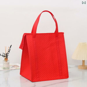 保冷バッグ 保温バッグ 不織布 エンボス ドット柄 厚手 アルミシート 手提げ 軽量 ショッピング エコバッグ 折りたたみ 15L 大容量 アウトドア キャンプ ピクニック バーベキュー お弁当 レジ