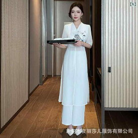 セットアップ レディース 春夏 美容師 エステ サロン 施術着 ワークウェア ユニフォーム 高級感 上品 吸湿速乾 ニット ポリエステル 長ズボン 半袖 Vネック