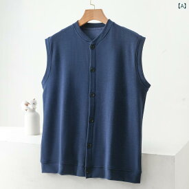ベスト メンズ 男性用 中高年 カシミヤ ウール シングルボタン Vネック ジレ 秋冬 大きいサイズ ビッグサイズ シンプル カジュアル ビジネス 保温 暖かい ストレートシルエット ロイヤルブルー デニムブルー ダークグレー