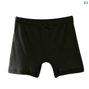 インナーパンツ 女の子 透け防止 ショーツ一体型 モダール 再生繊維 薄手 通気性 伸縮性 肌に優しい クロッチ二重 ペチパンツ ショートパンツ ブラック ホワイト ピンク グレー