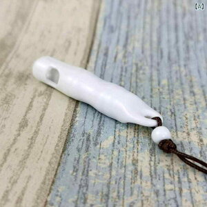 ネックレス カップル ペア 中華風 アジアン 韓国風 森ガール風 陶器 セラミック ホイッスル 笛 竹モチーフ シンプル おしゃれ ロングペンダント 上品 繊細