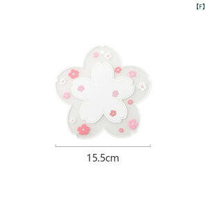 鍋敷き シリコン製 桜モチーフ 花柄 断熱 耐熱 防熱 キッチン用品 ダイニング 食卓 テーブルウェア コースター 皿 ボウル 滑り止め 和風 かわいい ピンク ホワイト