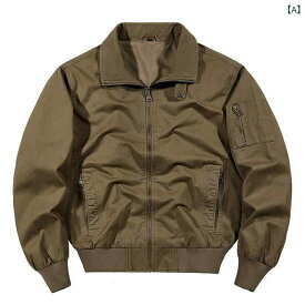 ブルゾン メンズ 秋冬 アメカジ ワーク ボンバージャケット レトロ コットン ルーズフィット ビッグシルエット 防風 通気性 耐久性 襟付き カジュアル アウター