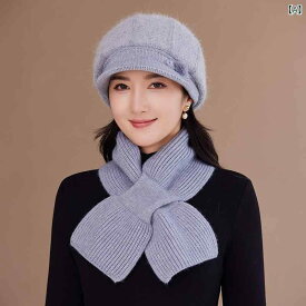 キャスケット レディース ミセス シニア 秋冬 ラビットファー混紡 ニット 防寒 保温 帽子 ハット ハンチング ベレー帽 アウトドア お出かけ 花柄 丸いつば カジュアル きれいめ グレー ブラック ワインレッド カーキ ピンク系