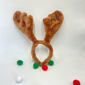 カチューシャ トナカイ 鹿の角 ふわふわ ぬいぐるみ クリスマス パーティー イベント 撮影小物 仮装 コスプレ 動物モチーフ ヘッドバンド かわいい アニマルデザイン 冬 季節イベント フォトプロップス キッズ 大人用
