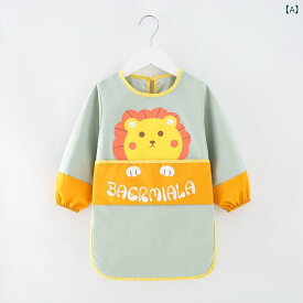 エプロン ベビー 子供 男女兼用 長袖 スモック 食事用 お食事 お絵かき 幼稚園 保育園 通園 普段使い 汚れ防止 防水 食べこぼしガード ポリエステル キャラクター柄 かわいい