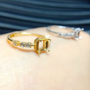 �w�� ���f�B�[�X �����p S925�V���o�[ 925�� ��g �X�g�[���Ȃ� �X�N�G�A�^ 5×5mm �v���`�i���b�L �S�[���h���b�L �I�[�v�������O �t���[�T�C�Y �t�@�b�V���� �J�W���A��