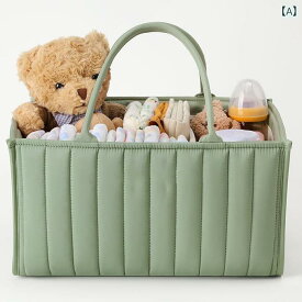 おむつポーチ 育児 ベビー用品 多機能 マザーズバッグ 大容量 軽量 トラベル お出かけ 収納 ポリエステル グリーン グレー ピンク