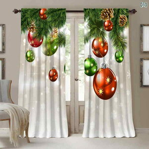 �N���X�}�X �J�[�e�� 2���Z�b�g 3D �v�����g �ԕ� ���Ռ� ���� �V���v�� �C���e���A ���r���O �Q�� ���� �_�C�j���O �L�b�`�� ���� ���� �o���R�j�[ ���p �E�B���^�[ �f�R���[�V���� ���킢�� 