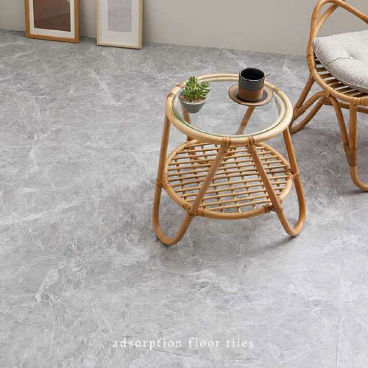 楽天市場】【120枚入】 ストーン調フロアタイル 置くだけ ズレない  