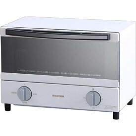 アイリスオーヤマ(IRIS OHYAMA) スチーム オーブントースター 2枚 焼き 温度調節 トレー タイマー機能付 横型 ホワイト SOT-011-W