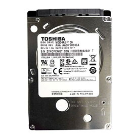 MQ04ABF100 東芝 1TB/1000GB 5400rpm Sata 7mm 2.5インチ ハードドライブ 128mb 6Gbit/s メカニカルハードディスク