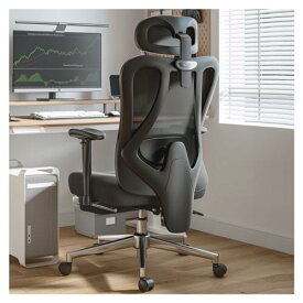 Hbada オフィスチェア デスクチェア 椅子 2Dランバーサポート 昇降アームレスト 可動式ヘッドレスト 約145度無段階リクライニング リクライニング イス 人間工学 ハイバック メッシュ 椅子 テレワーク 疲れない 通気性 パソコン