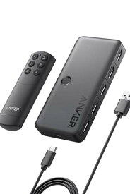 Anker HDMI Switch (4-in-1 Out, 4K HDMI) セレクター リモコン付き 4K HDR 3Dコンテンツ対応 HDMI 切替器 MacBook Pro/Air Switch Xbox 360 PS4 / PS