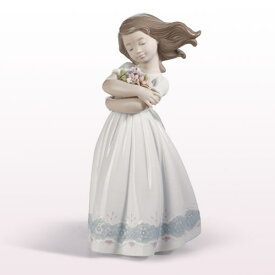 リヤドロ LLADRO さわやかな風 8248 陶器人形 置物 リアドロ 少女 女の子 花　【日本国内から発送】