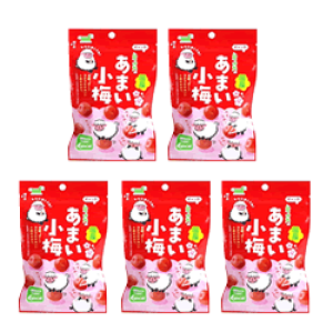 【ムラオカ食品 あまい小梅38g×5袋】ムラオカ種あり/送料込/種あり小梅/カリカリ梅/梅干し/梅/漬物/小袋/ムラオカ食品工業/国内産梅