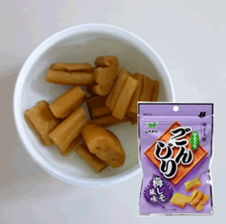 楽天市場 村岡食品 ひとくちごんじり梅しそ風味35ｇ 5袋 送料込 寒干大根 たくわん たくあん おにぎりと 口直しに 漬物 大根 ごんじり大根 なるかみさん