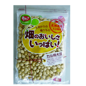豆ごころイシカワ　北海道産大豆使用　カル焼大豆86g　大地からの贈り物　畑のおいしさいっぱいです　炒り豆