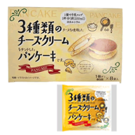 【訳あり品　在庫過多】【賞味期限10/3】【一榮食品　3種類のチーズクリームパンケーキ8個】どら焼き/訳…