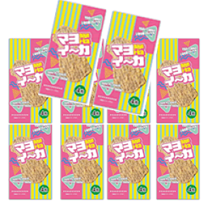 【共同食品工業 マヨイーカ4枚×10袋】10袋 ケース発送 駄菓子/いかの姿フライ/お菓子/いか姿フライ/懐かしいお菓子/懐かしの駄菓子/共同食品姿フライ/マヨネーズ風味